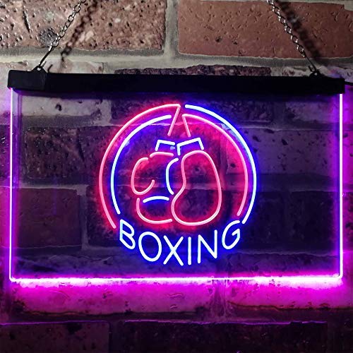 Boxing Dual LED Neon Light Sign